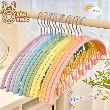 Móc treo quần áo hình sóng chống trượt đa chức năng - Nhiều màu, treo đồ lót, mũ, khăn, thắt lưng, cà vạt - 99.550 VND