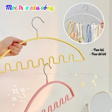 Móc treo quần áo hình sóng chống trượt đa chức năng - Nhiều màu, treo đồ lót, mũ, khăn, thắt lưng, cà vạt - 99.550 VND 6 Móc treo quần áo hình sóng chống trượt đa chức năng - Nhiều màu, treo đồ lót, mũ, khăn, thắt lưng, cà vạt - 99.550 VND 6