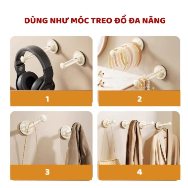Móc treo quần áo hút chân không bám chắc đa năng CoCo GTM01 - Giá chỉ 66.000₫ 5 Móc treo quần áo hút chân không bám chắc đa năng CoCo GTM01 - Giá chỉ 66.000₫ 5