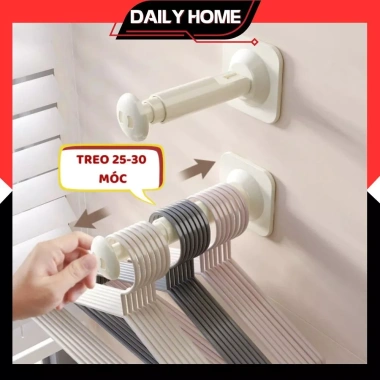 Móc treo quần áo hút chân không bám chắc đa năng Daily Home GTM02 - Tiện lợi, giá 57.000₫