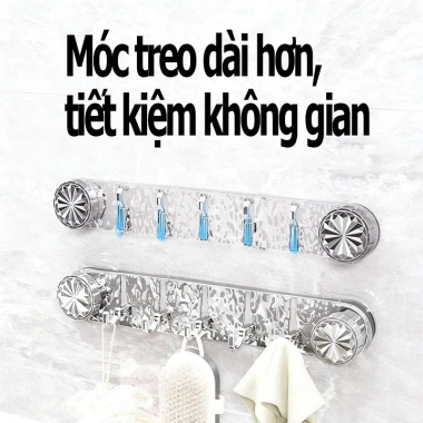 Móc treo quần áo hút chân không đa năng, tiện lợi, không cần khoan tường - 43.000₫ 2