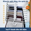 Móc Treo Quần Áo Inox 5-9 Tầng Gấp Gọn Đa Năng Tiết Kiệm Diện Tích - Giá 26.979₫ 6