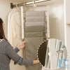 Móc treo quần áo inox 7 tầng Living C gấp gọn, tiết kiệm diện tích, đa năng - 58k 8