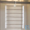 Móc treo quần áo inox 7 tầng Living C gấp gọn, tiết kiệm diện tích, đa năng - 58k 9