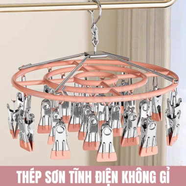Móc Treo Quần Áo Inox Hình Tròn Nago Vòng Cung 20/24 - Kẹp Chống Gỉ Sét, Chắc Chắn, Giá 98.450₫