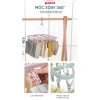 Móc treo quần áo INOX kẹp PABOO - Chùm phơi trẻ em gấp gọn 20-50 kẹp, tiện dụng 4