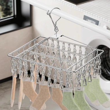 Móc treo quần áo INOX kẹp PABOO - Chùm phơi trẻ em gấp gọn 20-50 kẹp, tiện dụng 6 Móc treo quần áo INOX kẹp PABOO - Chùm phơi trẻ em gấp gọn 20-50 kẹp, tiện dụng 6