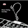 Móc treo quần áo INOX kẹp PABOO - Chùm phơi trẻ em gấp gọn 20-50 kẹp, tiện dụng 8