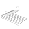 Móc Treo Quần Áo Inox Thông Minh 5-9 Tầng Đa Năng 2in1 Gấp Gọn Chất Lượng Cao HGHOME 10
