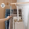 Móc Treo Quần Áo Inox Thông Minh 5 và 9 Tầng Đa Năng 2in1 Gấp Gọn - Chất Lượng Cao, Giá 90.000