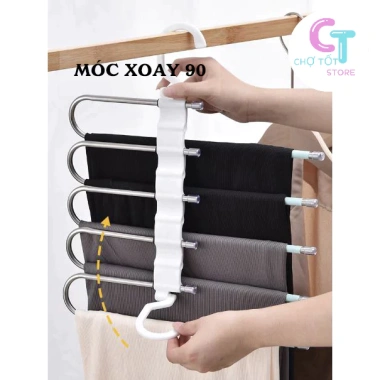 Móc Treo Quần Áo Inox Thông Minh Gấp Gọn 2in1 Chất Lượng Cao - Giá 48.448đ - CHỢ TỐT STORE 3