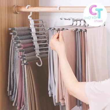 Móc Treo Quần Áo Inox Thông Minh Gấp Gọn 2in1 Chất Lượng Cao - Giá 48.448đ - CHỢ TỐT STORE 7