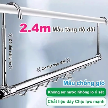 Móc Treo Quần Áo Không Đục Lỗ Điều Chỉnh Độ Cao Dễ Phơi Ngoài Trời 109.000 VND 2