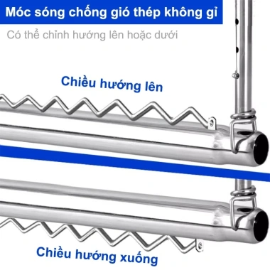 Móc Treo Quần Áo Không Đục Lỗ Điều Chỉnh Độ Cao Dễ Phơi Ngoài Trời 109.000 VND 4