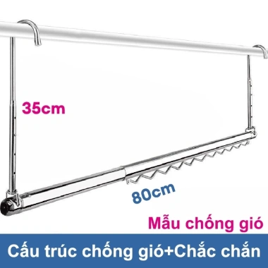 Móc Treo Quần Áo Không Đục Lỗ Điều Chỉnh Độ Cao Dễ Phơi Ngoài Trời 109.000 VND 10