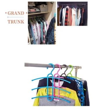Móc treo quần áo nhựa xương cá 3 lớp - Đa năng, chống trượt, tiết kiệm không gian