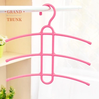 Móc treo quần áo nhựa xương cá 3 lớp - Đa năng, chống trượt, tiết kiệm không gian
