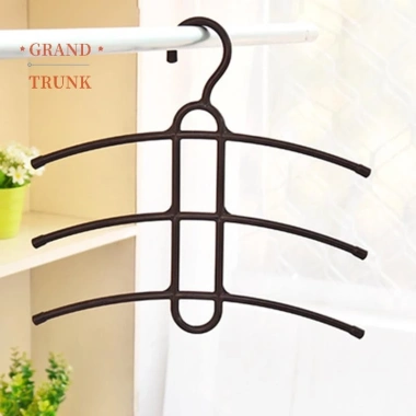 Móc treo quần áo nhựa xương cá 3 lớp - Đa năng, chống trượt, tiết kiệm không gian