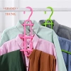 Móc treo quần áo nhựa xương cá 3 lớp - Đa năng, chống trượt, tiết kiệm không gian 8