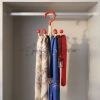 Móc Treo Quần Áo RUMI 6 Chấu Đỏ Bi Đa Năng Di Động Tiết Kiệm Không Gian HJV40 5