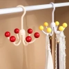 Móc Treo Quần Áo RUMI 6 Chấu Đỏ Bi Đa Năng Di Động Tiết Kiệm Không Gian HJV40 9
