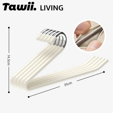 Móc treo quần áo Tawii 10 chiếc dạng Z mở bên hông - Giá chỉ 69.000đ