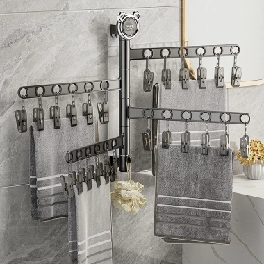 Móc treo quần áo trẻ em 3 tầng - Giá treo tất chắc chắn, bền bỉ, giá chỉ 72.000đ 6