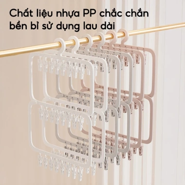 Móc Treo Quần Áo Trẻ Em JYooHome - Kẹp Nhựa Đa Năng Chống Tuột, Phơi Quần Áo 76.000₫ 5