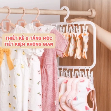 Móc Treo Quần Áo Trẻ Em TRENDY - Móc Trùm Đồ Treo Khăn, Tất, Bao Tay, Bao Chân, Mũ - Giá 61.000₫