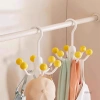 Móc treo quần áo xoay sáu chấu đa năng, treo mũ, túi, tất - Không biến dạng, chỉ 15.340 VND