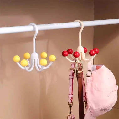 Móc treo quần áo xoay sáu chấu đa năng, treo mũ, túi, tất - Không biến dạng, chỉ 15.340 VND