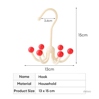 Móc treo quần áo xoay sáu chấu đa năng, treo mũ, túi, tất - Không biến dạng, chỉ 15.340 VND