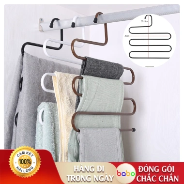 Móc treo quần Babo TK05 đa chức năng - Mắc áo nhiều lớp, tiết kiệm không gian, giá 31.000₫