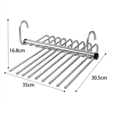 Móc treo quần HOMELYHUB 5/9 lớp tiết kiệm không gian, đa chức năng, giá chỉ 113.609₫ 2