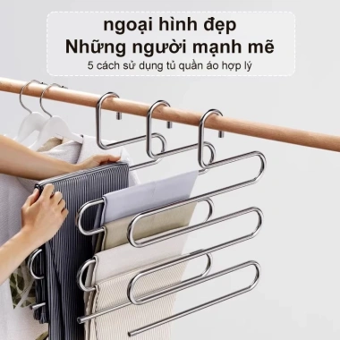 Móc treo quần inox đa năng hình S – Chắc chắn, bền bỉ, giá chỉ 65.000₫ 5