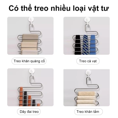 Móc treo quần inox đa năng hình S – Chắc chắn, bền bỉ, giá chỉ 65.000₫ 6