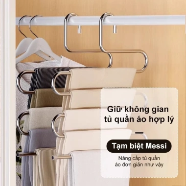 Móc treo quần inox đa năng hình S – Chắc chắn, bền bỉ, giá chỉ 65.000₫ 8