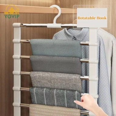 Móc Treo Quần Inox Gập Lại YOVIP - Tiết Kiệm Không Gian, Giá Chỉ 62.100₫