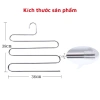 Móc treo quần và khăn inox 5 tầng uốn lượn tiện lợi đa năng tiết kiệm không gian tủ áo 4