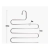 Móc treo quần và khăn inox 5 tầng uốn lượn tiện lợi đa năng tiết kiệm không gian tủ áo 8