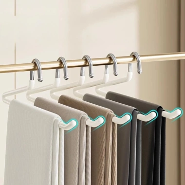 Móc Treo Quần Z Bọc Nhựa Cao Cấp DOMS - Chống Trượt, Chống Nhăn, Giá 53.000đ