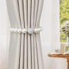 Móc treo rèm ngọc trai sang trọng - Nam châm khóa rèm hiện đại, trang trí nội thất, giảm còn 50.000₫ 2