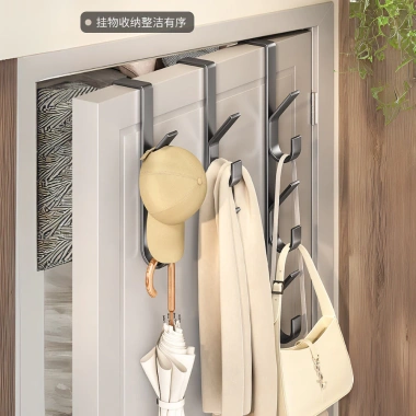 Móc treo sau cửa đa năng thép cacbon - không khoan đục, treo túi xách, quần áo 32.000₫ 3