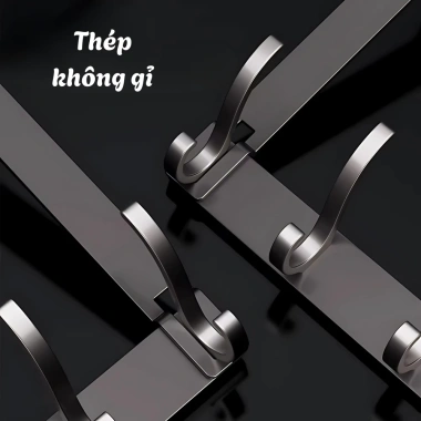 Móc Treo Sau Cửa Không Khoan Đục Thép Không Gỉ Tiết Kiệm Không Gian Đa Năng 129k 7