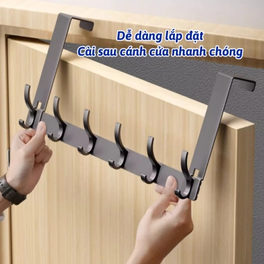 Móc treo sau cửa tiết kiệm không gian thép không gỉ không khoan – nhận hàng trước Tết giá 116k