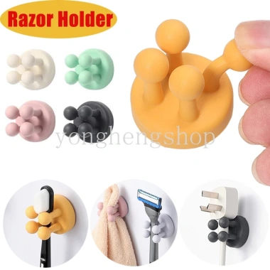 Móc Treo Silicone Đa Năng Gắn Tường - Đánh Răng & Dao Cạo Râu Cho Gia Đình