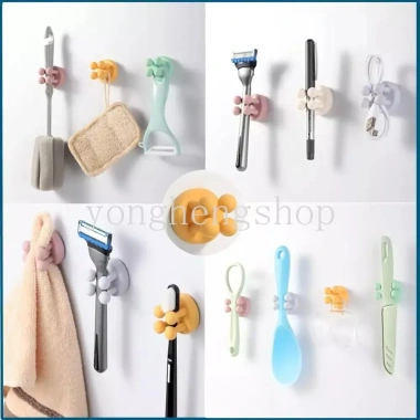 Móc Treo Silicone Đa Năng Gắn Tường - Đánh Răng & Dao Cạo Râu Cho Gia Đình