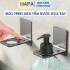 Móc treo sữa tắm, dầu gội, nước rửa tay nhôm không gỉ dán tường không khoan – HAPA cao cấp 44k