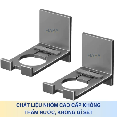 Móc treo sữa tắm, dầu gội, nước rửa tay nhôm không gỉ dán tường không khoan – HAPA cao cấp 44k 2 Móc treo sữa tắm, dầu gội, nước rửa tay nhôm không gỉ dán tường không khoan – HAPA cao cấp 44k 2