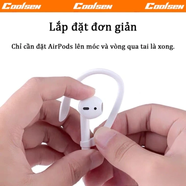 Móc treo tai nghe chống rơi cho AirPods Pro 4/3/2/1 và AirPods 2 - tương thích rộng, giá 22.800 VND